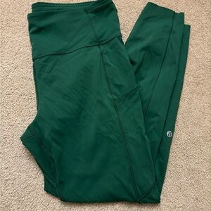 Lululemon Green Leggings with Pockets